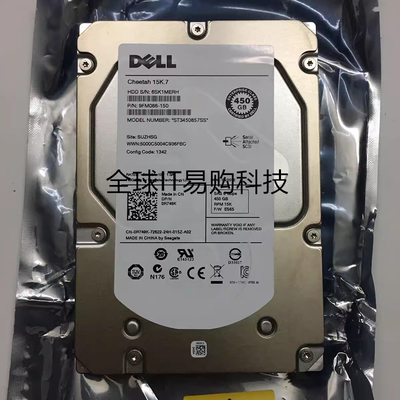 DELL R710 R720 R900 450G 15K SAS 3.5寸 ST3450857SS 硬盘