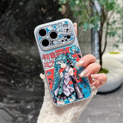 初音未来少女适用iPhone17promax苹果15pm手机壳16可爱13防摔14荣耀600三星s26小米17卡通vivoS60华为p90OPPO