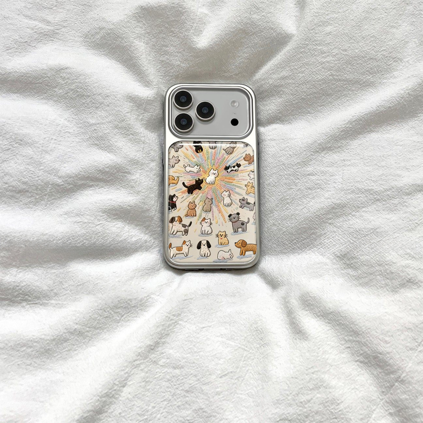 烟花满屏猫咪适用iPhone17promax苹果16手机壳15套14防摔13新款12/11荣耀500华为pura80女mate70小米OPPOvivo