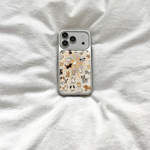 烟花满屏猫咪适用iPhone17promax苹果16手机壳15套14防摔13新款12/11荣耀500华为pura80女mate70小米OPPOvivo