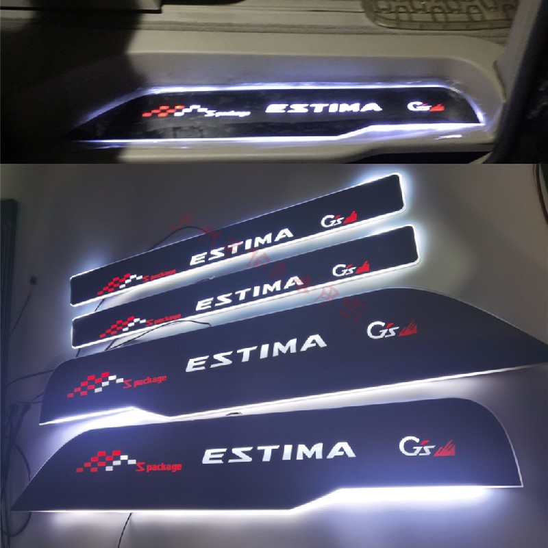 适用于 ACR50 大霸王 ESTIMA GS款 流光走煤油灯迎宾踏板 LED门槛