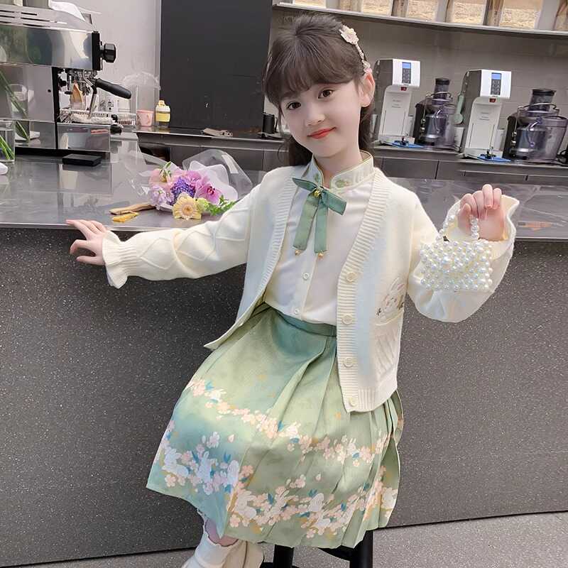 中国风马面裙套装儿童汉服