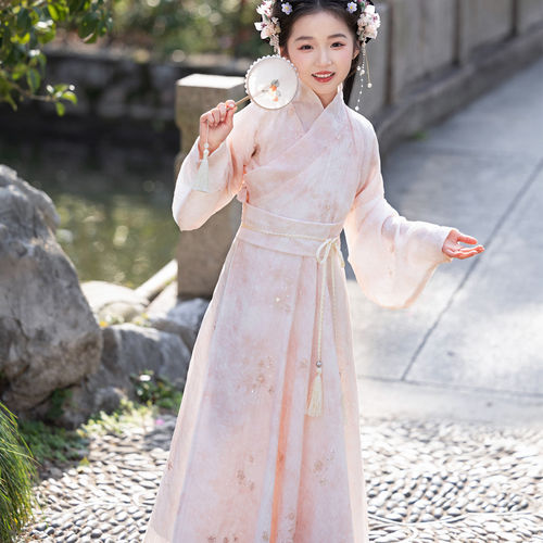 女童超仙小女孩古装战国袍汉服2026新款中国风唐装交领演出服套装