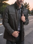 潮流秋冬加棉帅气休闲上衣外衣棉袄 2023新款 夹克外套男春季 薄款