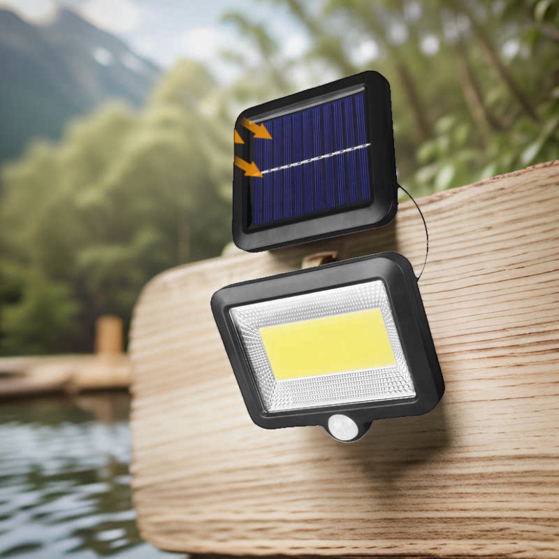 分体式LED太阳能灯人体感应电灯家用室内庭院灯饰防水照明路灯