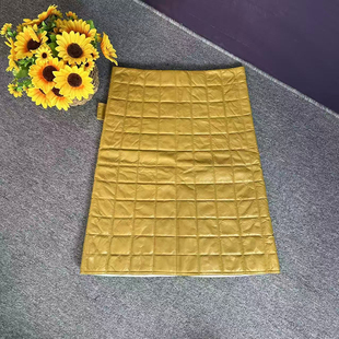 中腰围80臀围90 38码 蘑菇英国代 姜黄色格纹小羊皮加厚羽绒半身裙