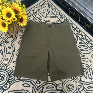 44码 军绿色纯棉休闲中裤 腰围76臀围100 BBR 蘑菇英国代