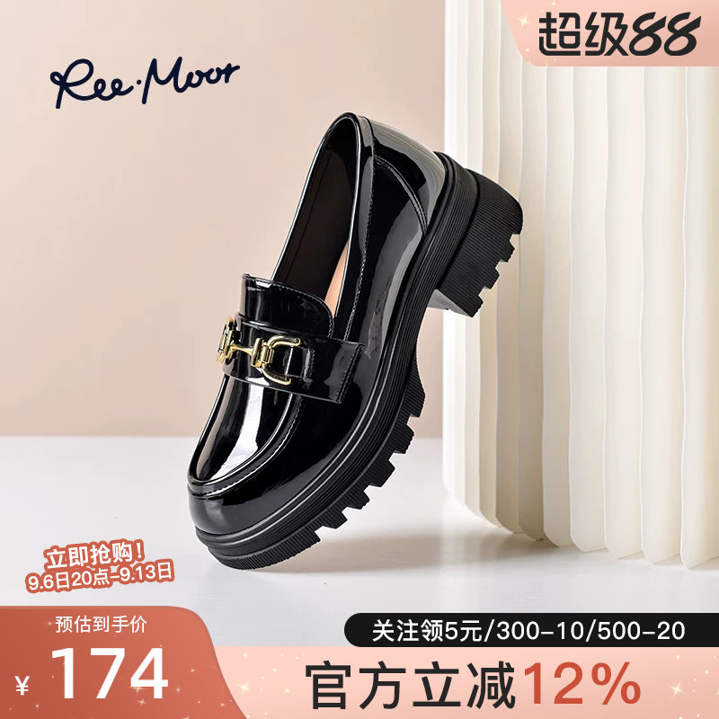 REEMOOR厚底学院乐福鞋图片