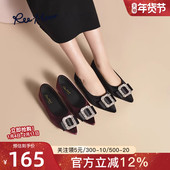 浅口通勤工作女鞋 reemoor尖头气质单鞋 2026年春夏新款 黑色睿慕