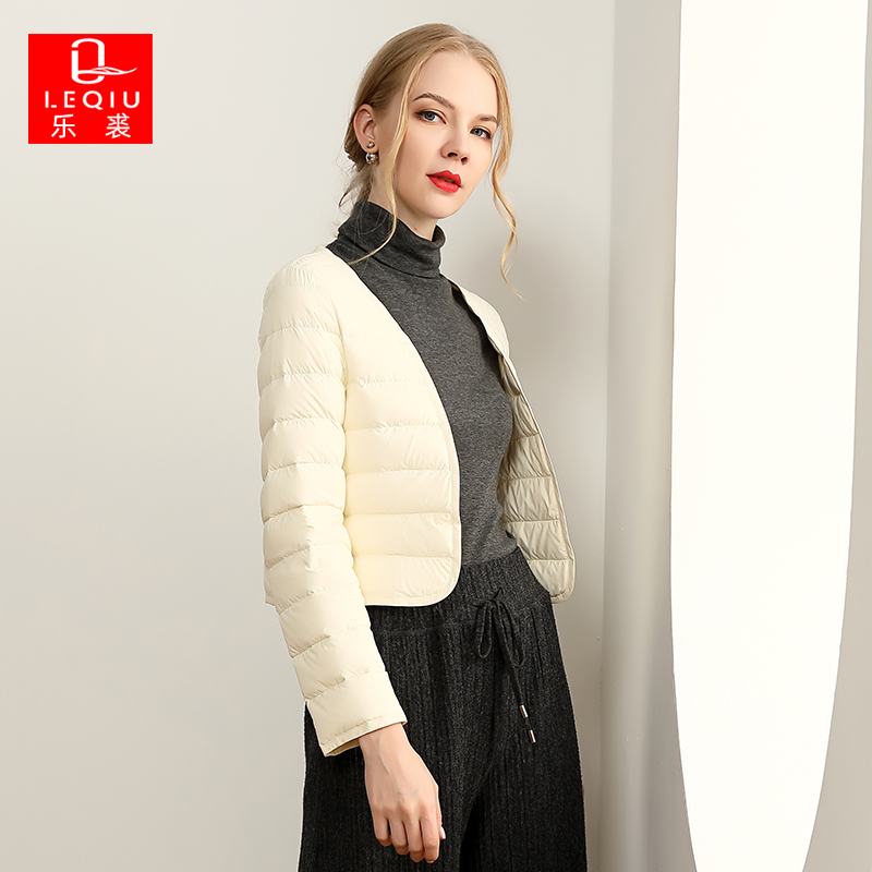 乐裘2025冬新款轻薄鹅绒羽绒服内胆女配大衣内穿修身隐形背心马甲