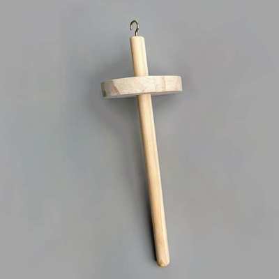 手工工具纺锤纺线锤狗毛发编织猫毛家用实木头毛线轴网红同款