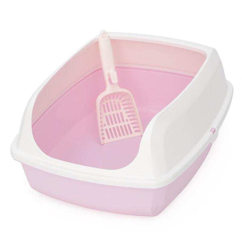 猫咪开放式砂盆美短金渐层猫咪敞开式拉屎厕所物便便猫砂