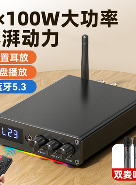 大功率200W无线迷你数字5.3蓝牙功放机TPA3116家用双声道U盘播放