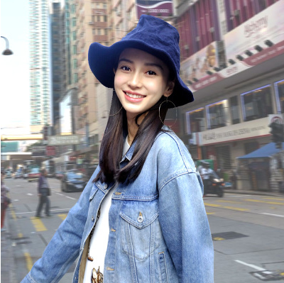 帽子女百搭显脸小网红明星同款渔夫帽夏季盆帽遮阳防晒太阳帽潮人