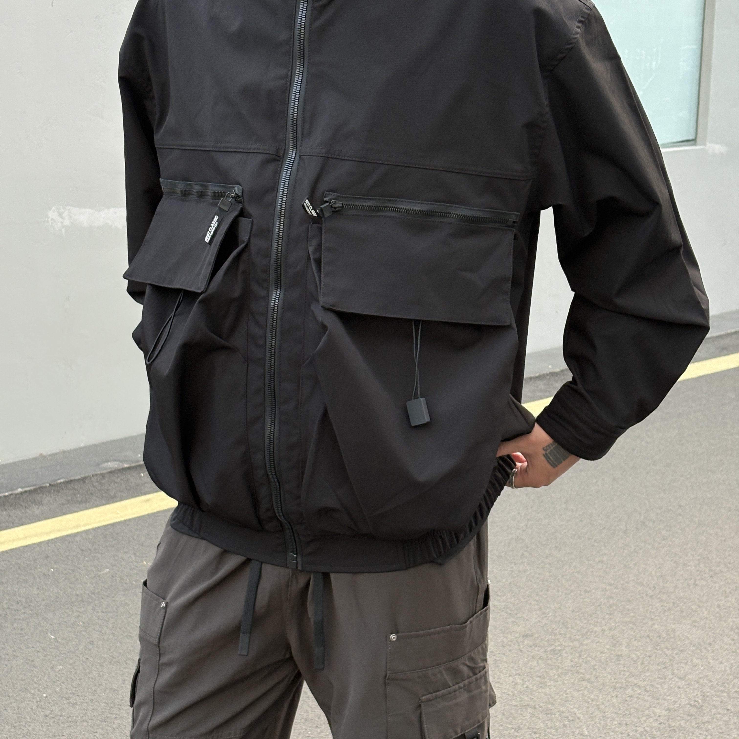 国潮设计师男士防风夹克