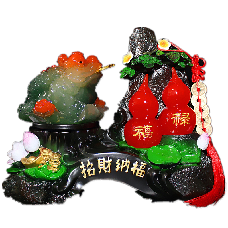 招财金蟾摆件葫芦摆设送开业礼品