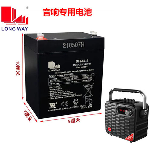 原装龙威音响电瓶12V4.5AH