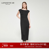 连衣裙 拉飞逸泡泡绉绣花压褶长款 25早秋新款 LAFAYETTE148