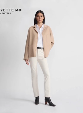 LAFAYETTE148/拉飞逸H型翼领羊毛双面呢夹克外套