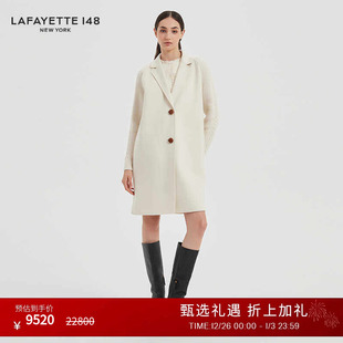领 H型手工双面呢羊绒西装 LAFAYETTE148 拉飞逸