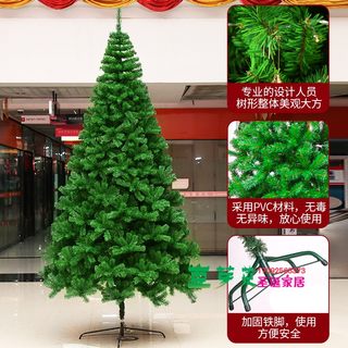 1.5米加密圣诞树套餐1.8米2米3米4米5米6m大型仿真树室内装饰裸树
