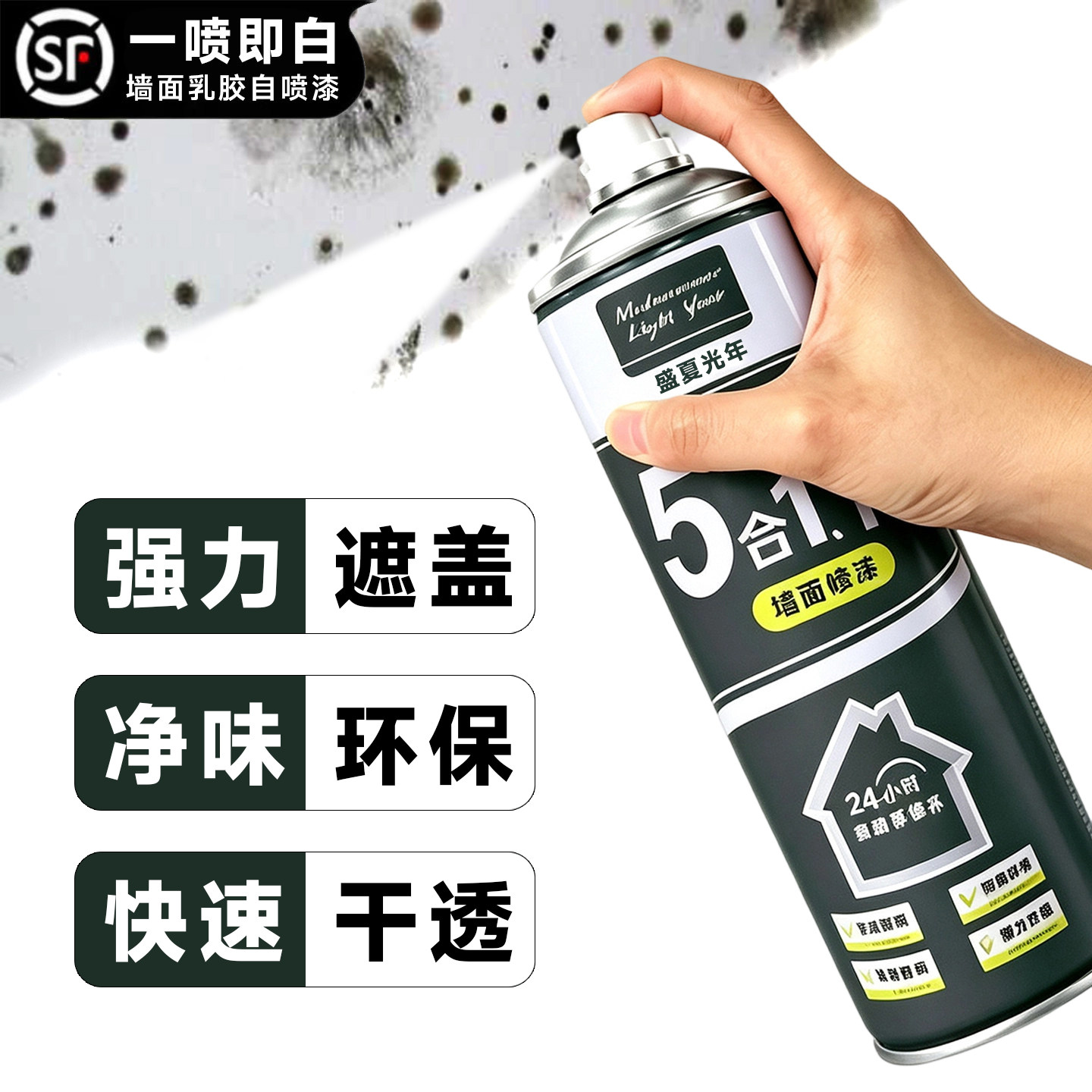盛夏光年乳胶漆墙面自喷速干漆图片