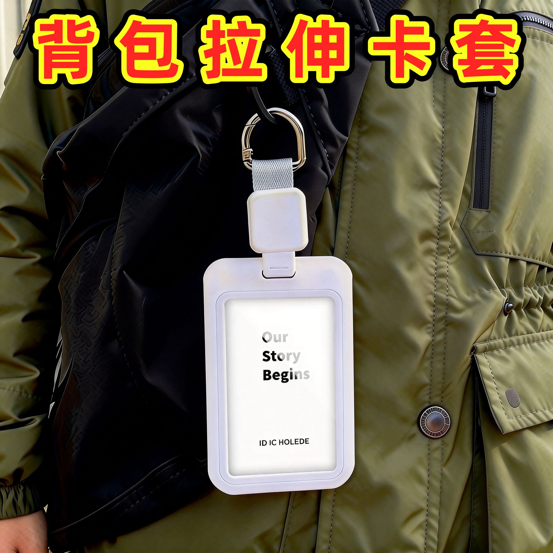 创意挂包伸缩扣卡套防丢便携