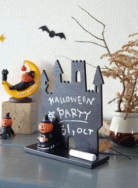 工厂直供卡通艺术木制品装饰摆件工艺品卡通可爱手工黑板摆件