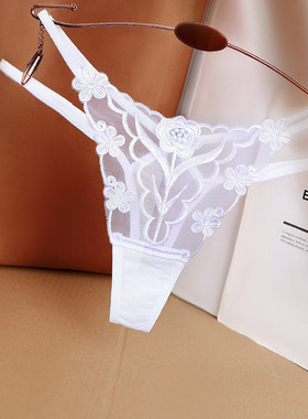 home厂家颜蓓薇性感透明纯欲网纱弹力细带低腰胖mm大码114