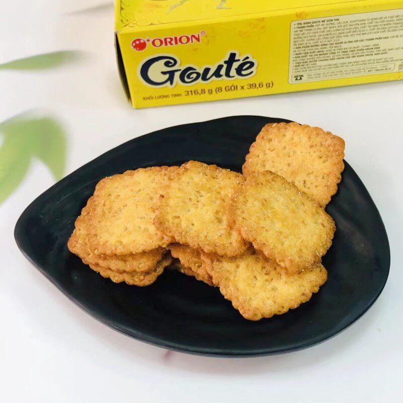 代购越南好丽友高笑美薄脆饼干茶点芝麻饼288克休闲零食