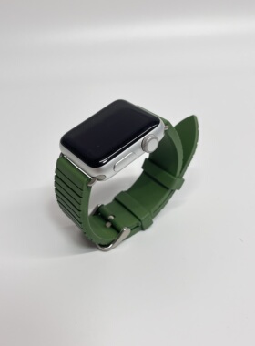 南法百页帘氟橡胶针扣表带Ultra手表iWatch表带AppleWatch表带