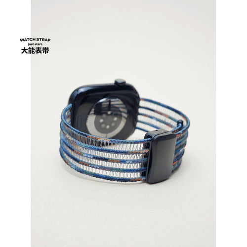 苹果全系iwatch表带创意鱼丝线夏