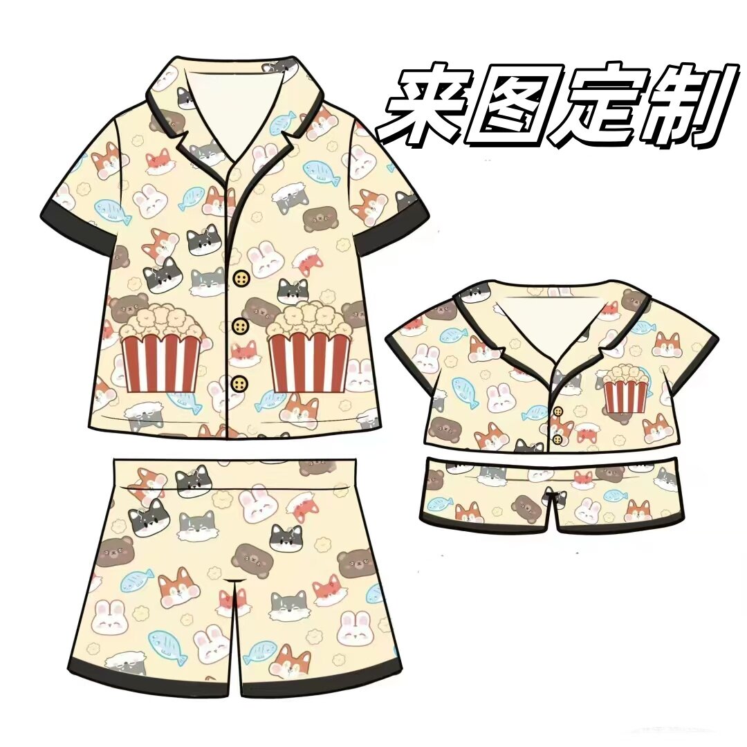 50套起来图定制生产同人周边开睡衣/家居服套装