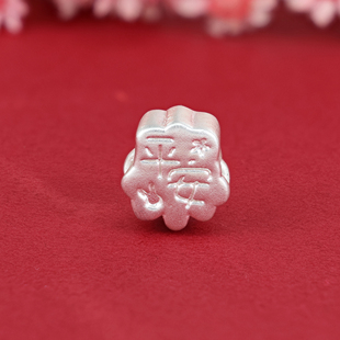 999足银平安吊坠DIY饰品配件古风挂件银饰手工材料