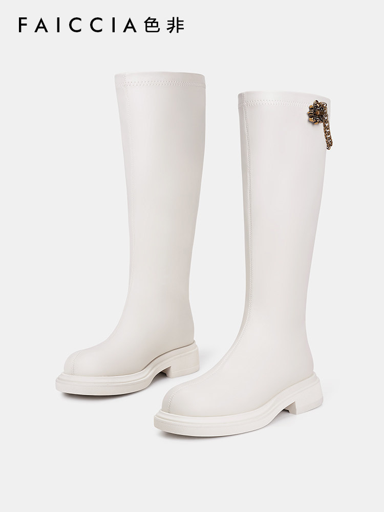 厚底弹力靴Faiccia/色非英伦风