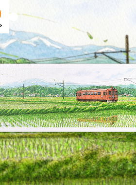 3D-JP风景系列全景长版平面塑料拼图1000片松本忠田野鸣风H3174