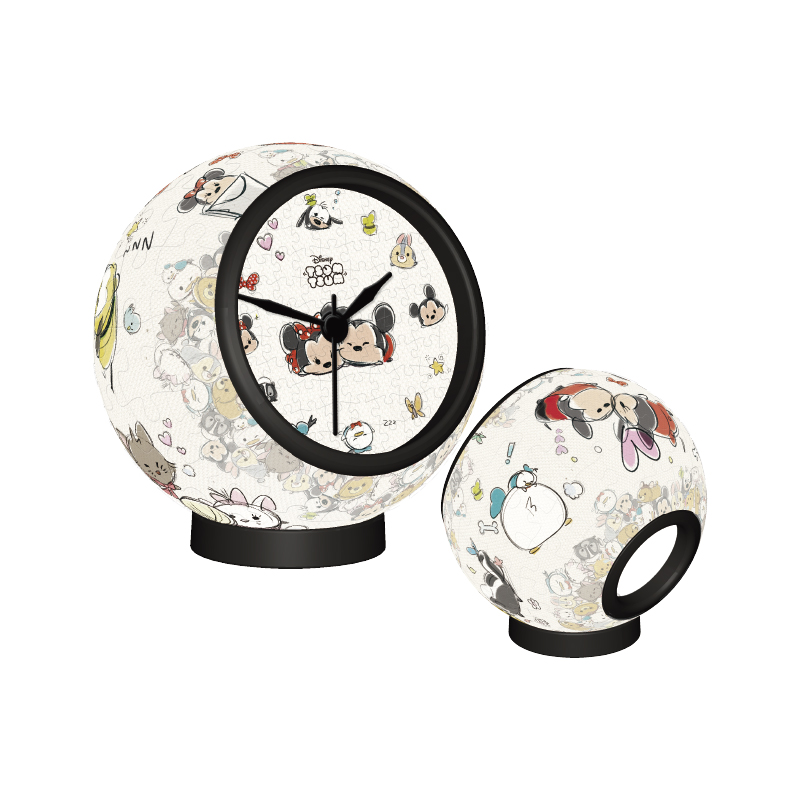 3djp卡通可爱桌上时钟拼图145片