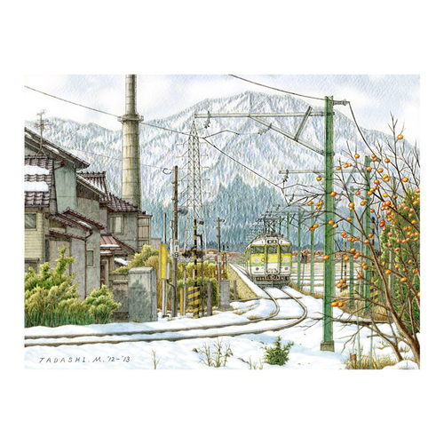 3djp雪景插画平面塑胶拼图1200片