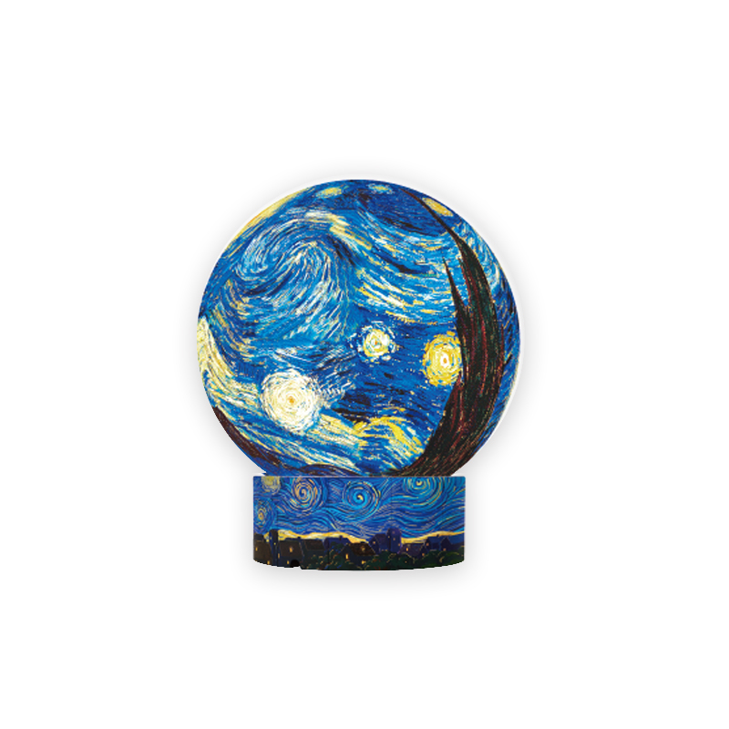 3D-JP 6英寸236片 轻触控制灯光球体拼图 梵谷 - 星夜 JA1007