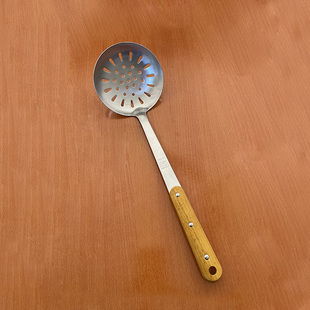 食品级304不锈钢漏勺厨房捞饺子捞面神器 油炸过滤防烫手柄大网眼