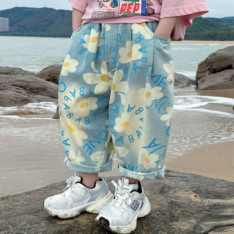折扣专区清仓撤柜男童牛仔裤夏装2025新款儿童夏季休闲短裤亲子装