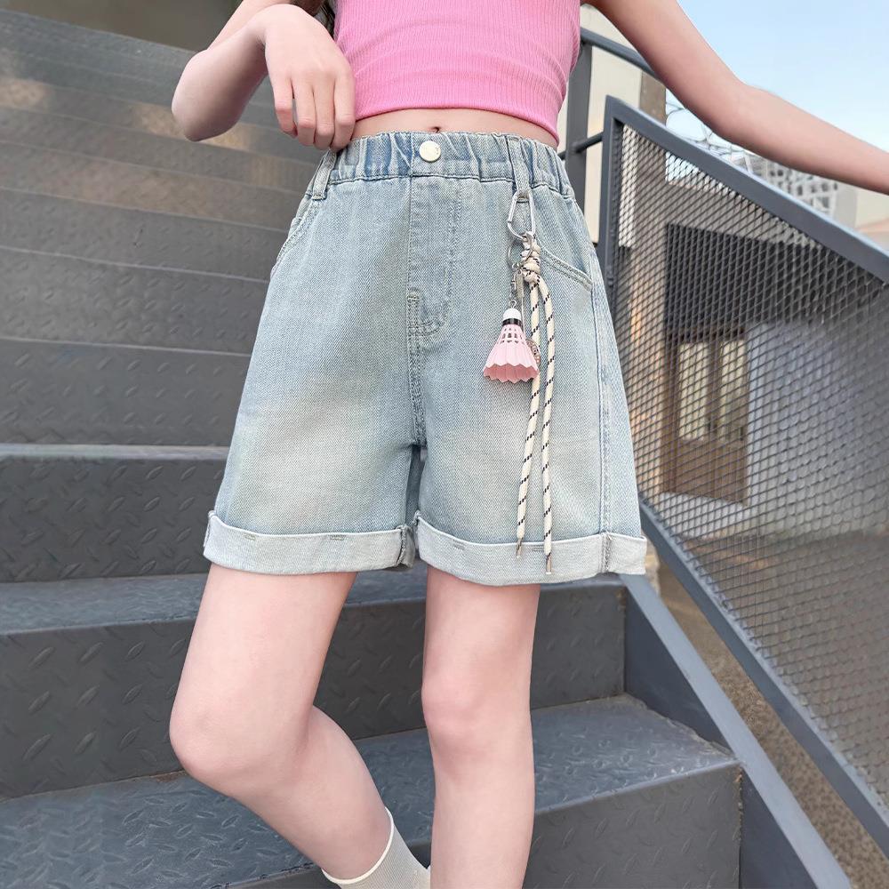 折扣专区清仓撤柜女童牛仔短裤外穿夏季2025新款洋气大童网红亲子