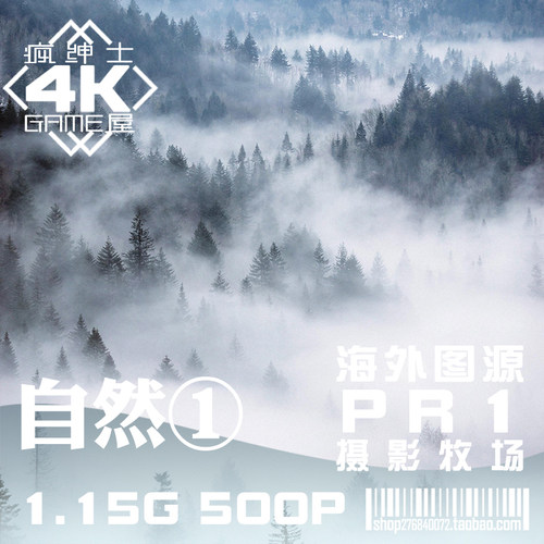 PR1 自然风景湖泊雾4K高清图片素材库森林摄影照片作品PS平面设计