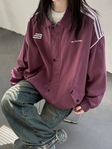秋上新 机能三条杠刺绣夹克外套501-2-JK001-P88控108图片