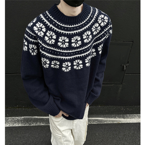 复古雪花毛衣501-2-M8012-P65控89图片