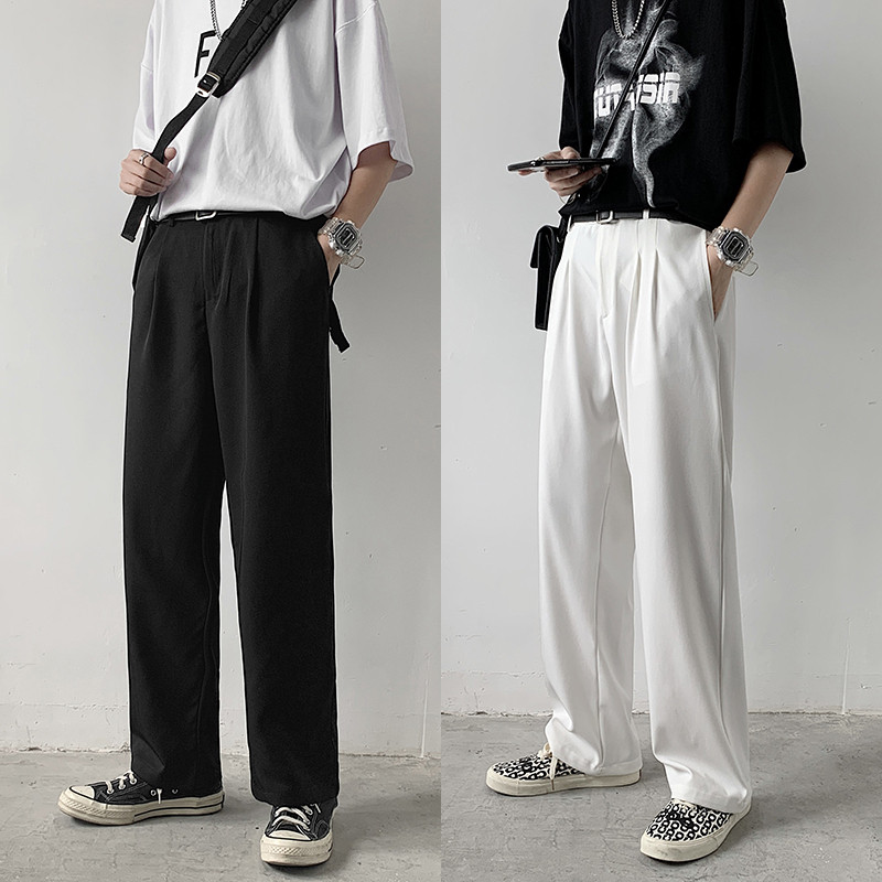 2022 垂感休闲裤宽松直筒西裤男501-2-XK001-P35图片