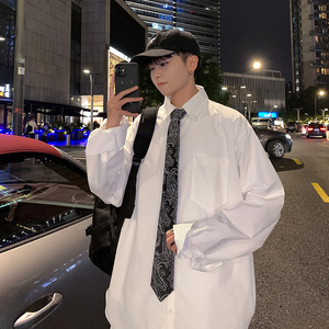 送领带 秋装新款腰果花领带DK长袖衬衫宽松JK制服501-2-CS08-P45图片