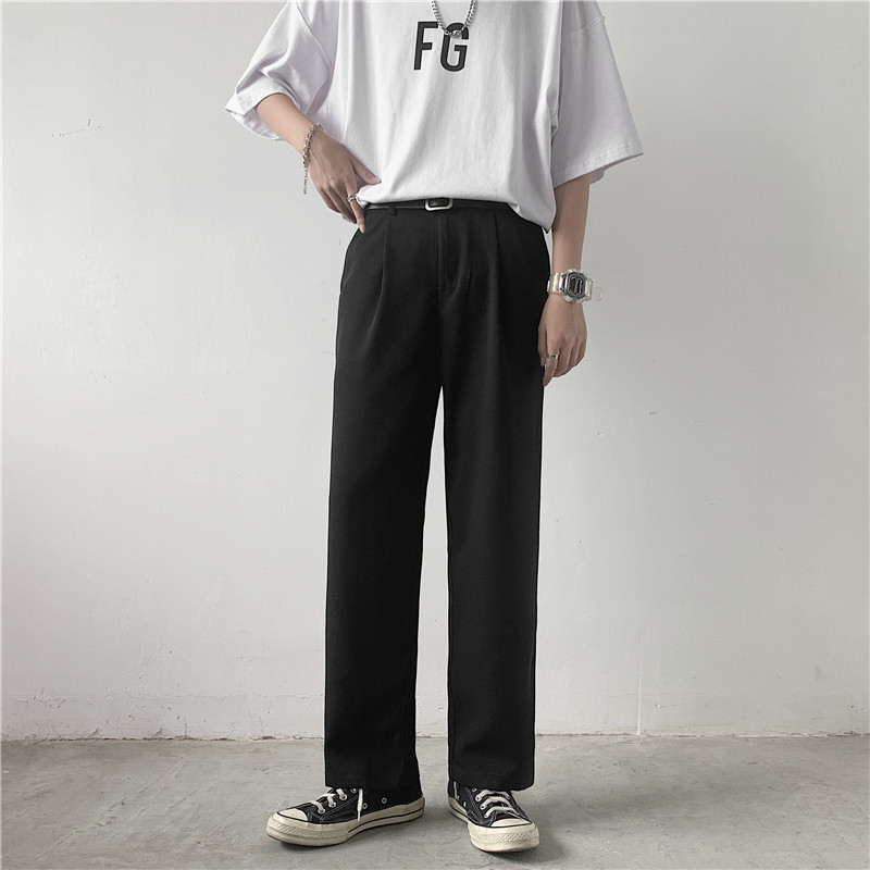 2022垂感休闲裤宽松直筒西裤男501-2-XK001-P35,男装西裤,星座501-2