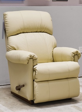 lazboy乐至宝功能沙发559B小星星真皮单椅沙发摇椅黄石公园中央新