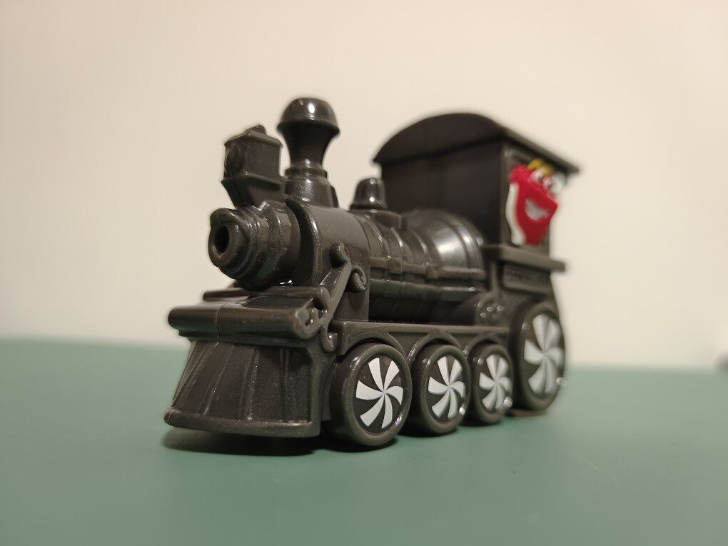 正版散货麦当劳经典玩具复古老式火车头 卡通玩具摆件